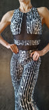 Elegant Jumpsuit Manifesto  - Zebra