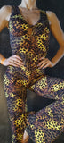 Elegant Overall Sol - Yellow animal print