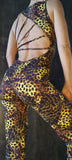 Elegant Overall Sol - Yellow animal print