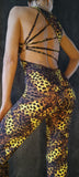 Elegant Overall Sol - Yellow animal print