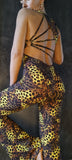 Elegant Overall Sol - Yellow animal print