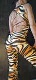 Elegant Overall Sol - Tiger print